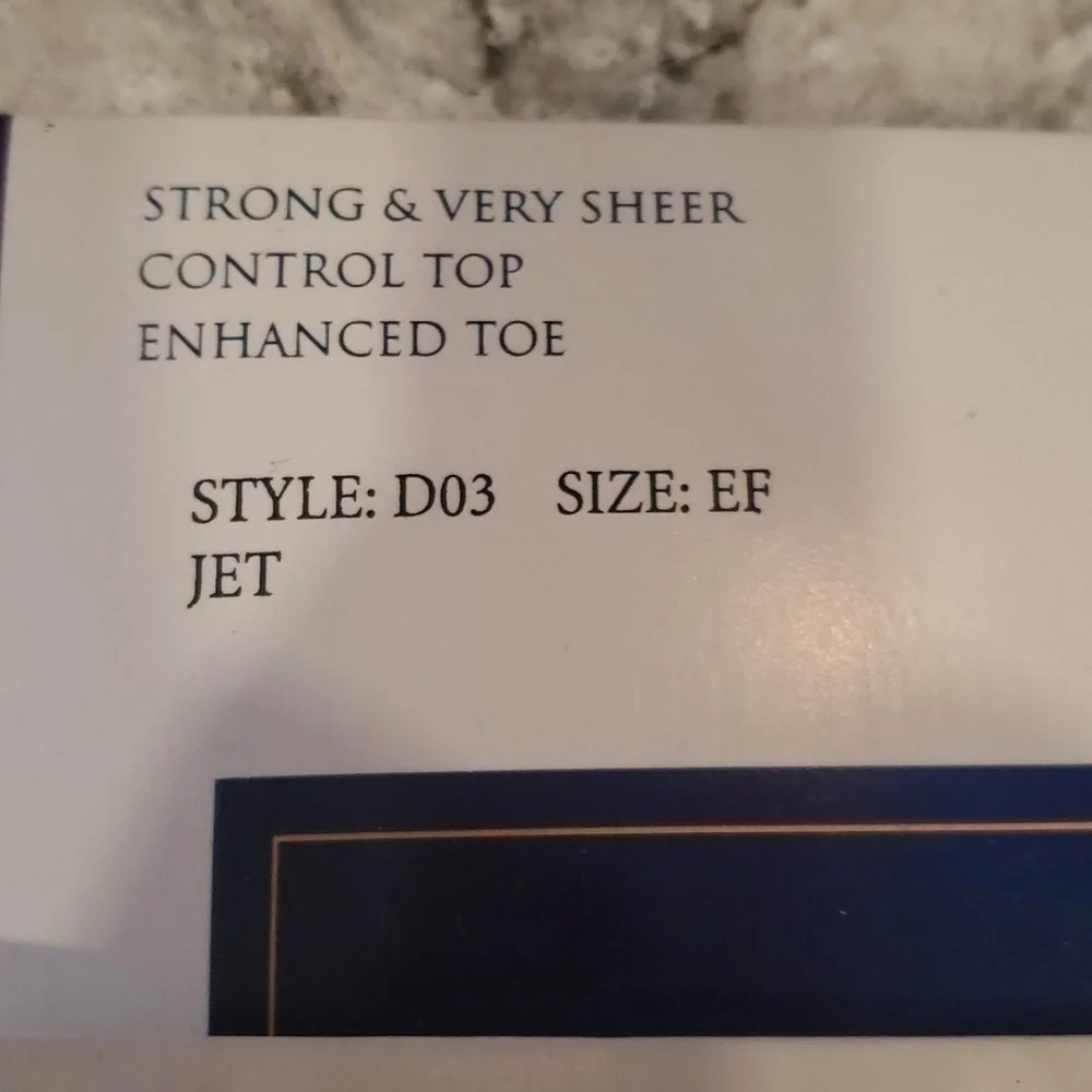 Hanes Resilience Strong and Sheer styles,  set of 4 , 3 jet and 1 Flax , size EF